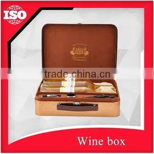 Top Grade Leather Wine Case With Handing thumbnail-1