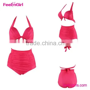 Plus Size Swimwear High Waist Bikinis in Bulk thumbnail-1