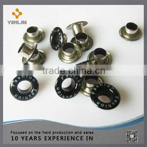 Plating Metal Clothing Shoes Eyelet With LOGO thumbnail-4