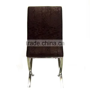 Upholstery Dining Room Chair With Stainless Steel Leg thumbnail-3