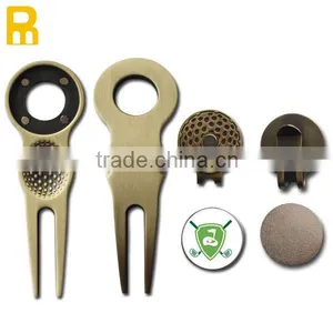 Bulk Wholesale Divot Tool Ball Marker Hat Clip Golf Accessories thumbnail-1