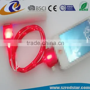 Top Selling 3 in 1 LED Glow USB Phone Charging Cable For Iphone Android thumbnail-1