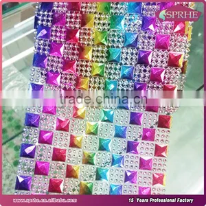 Gold Diamond Mesh Ribbon Wrap thumbnail-5