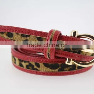 NEW Casual PU Belt for Fashion Dress With PU Faux Fur Leather China Factory Wasit Belt for Lady thumbnail-2