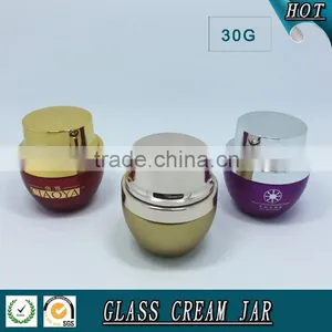 30G Coloured Cosmetic Glass Jars thumbnail-1