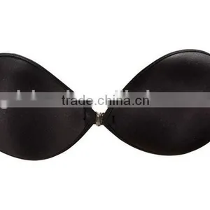 Updated Sexy Girl Wear Soft Bra Invisible Sponge Bra Adhesive Backless thumbnail-4