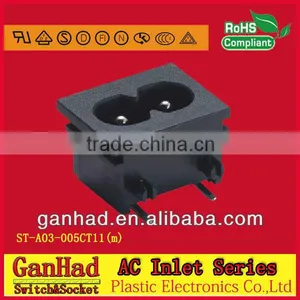 IEC60320 C8 2Pin AC Socket thumbnail-1