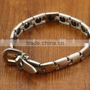 MT036 Fashionable Jewelry Bio Magnetc Energy Bracelet 316L Stainless Steel Bracelet thumbnail-2
