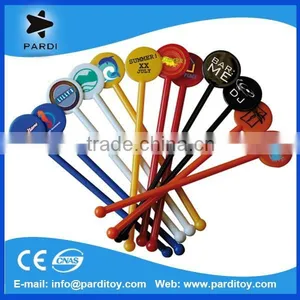 Hot Logo Printing Custom Plastic Swizzle Sticks thumbnail-1