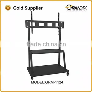 Vertical Rotation Movable TV Cart tv Mounting Bracket thumbnail-1