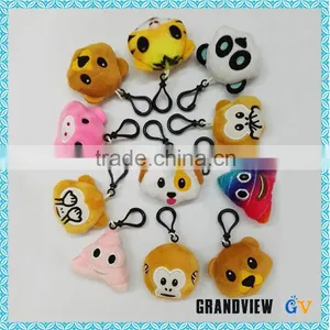 Fashionable Plush Emoji Keychain Decorative Animal Plush Toy thumbnail-5