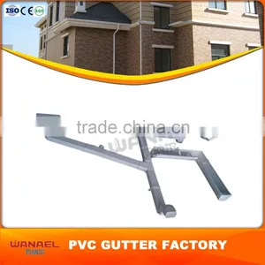 Wholesale Price Wanael Anti-fading Brown, Dark Grey PVC Square Roof Gutter, UPVC Gutter thumbnail-1