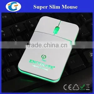 PC Laptop Wired Mini Light Up Optical Mouse With Retractable Cable thumbnail-4