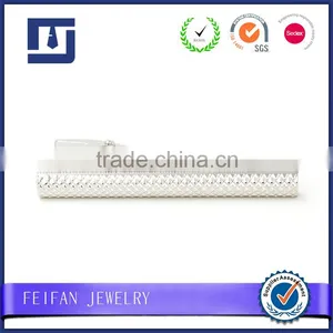 Custom Silver Diamond Grain Tie Clip Manufacturer thumbnail-3