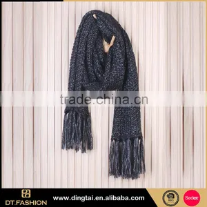 2016 Warm Scarves Mixed Color Knitted Scarf thumbnail-3