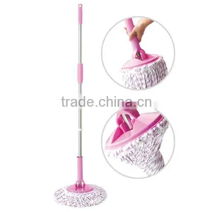 Twist Floor Mop Microfiber 200g Stainless Steel Handle 180degrees Rotatable thumbnail-1