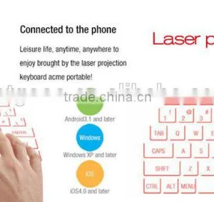 Virtual Laser Projection Keyboard Mini Keyboard For Smartphone thumbnail-2