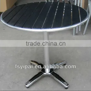 Metal Frame Round Wooden Design Coffee Table (YT18W) thumbnail-1
