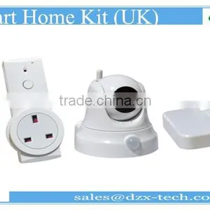 2016 Newest 2g/3g/4g Intelligent! Dzx G3 GSM Quad Band Wireless Doorbell Gsm Alarm System With Smoke Detector for Fire thumbnail-6