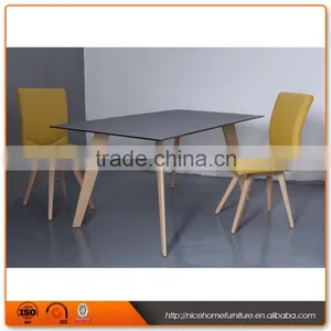 New Desgin Sandy Glass Dinning Table Set Glass thumbnail-1