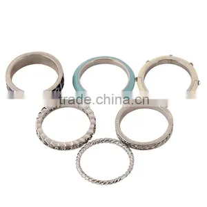 2016 Latest Hot Sale New Design 6pcs Gold Finger Joint Rings thumbnail-2