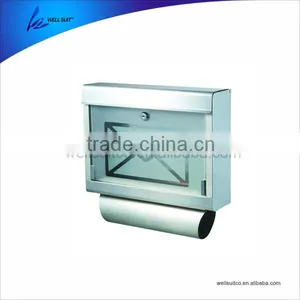 Wall Mounted Parcel Mailbox and Newspaper Holder thumbnail-1