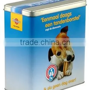 Wholesale Dog Pet Food Storage Tin Box Custom Safe Grade Metal Container Packing Tin Cans for Food Canning Quality Choice thumbnail-2
