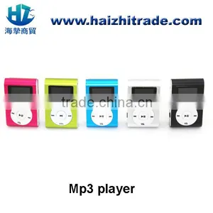 Free Prelaod FM LCD Display Clip Mp3 Player,metal Mini Screen Mp3 Music Player thumbnail-1