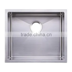 CUPC Handmade Stainless Steel Kitchen Sink Single Bowl Under Mount 16 Gauge thumbnail-1