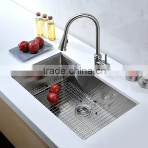 New Premium Undermount Big Single Bowl Kitchen Sink Stainless Steel Sink For Modern Kitchen Design thumbnail-6
