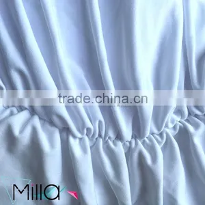 Wholesale Wedding Lycra Spandex Ruffled Banquet Chair Cover With Diamond Buckle thumbnail-4