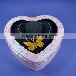 Heart Shaped Jewelry Tin Box thumbnail-1