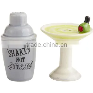 Cute Martini Decorative Salt and Pepper Shaker thumbnail-1