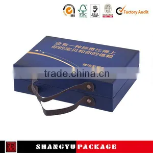 Popular Gift Wine Boxes for 1 Bottle Glass With Foam Insert thumbnail-2
