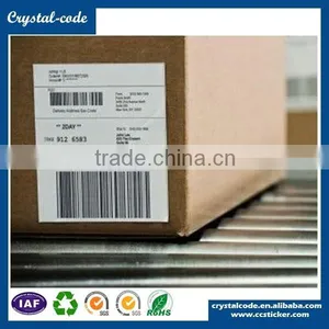 Pre-die Cut OEM Printed Gloss White Carton Label for Godex Barcode Printers thumbnail-2