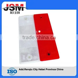 HOT SALE WHITE RED HIGH PRISMATIC TRUCK LORRY REFLECTORS thumbnail-1