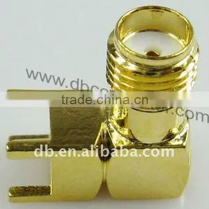 Male PCB RF SMA SMB Right Angle Connnector thumbnail-1
