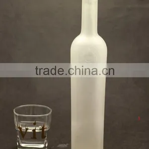 Promotional Low Price Frosted Juice Bottles Botellas de Vidrio Cocktail Bottles 500ml thumbnail-5