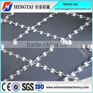 Factory Hot Sale Concertina Razor Barbed Wire Making Machine thumbnail-6