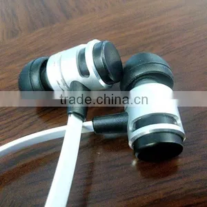 Fashion China Earphone Silion Earbuds With Flat Cable thumbnail-1