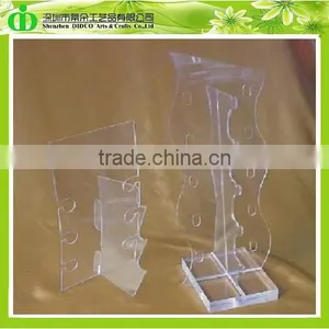 DDU-0008 ISO9001 Chinese Factory Made SGS Test Desktop Clear Acrylic Eyewear Display Stand thumbnail-1