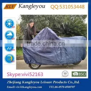 190T Polyester Blue Waterproof Motorbike UV Protective Breathable Outdoor Cover thumbnail-1