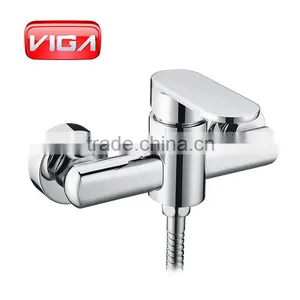 VIGA Round Chrome Shower Faucet H59A Brass Shower Tap Toilet Shower Mixer thumbnail-1