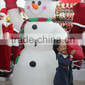 Commercial Plaza 2.4m Large Inflatable Snowman Xmas Decoration thumbnail-2