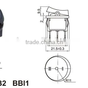 Chzjcz/3 Position Switch On-off-on Oval Boat Switch Rocker Switch With thumbnail-4