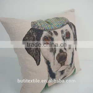 Decor Sofa Pillow Cover Dog Printed Square Pillow Case Decorative Throw Pillows thumbnail-3