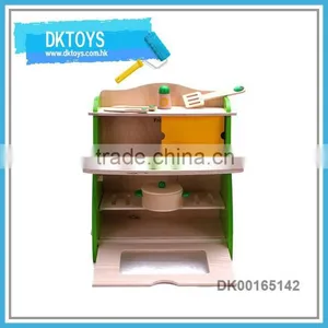Play House Toy Wooden Kitchen Toy Kit With Cooking Set thumbnail-1