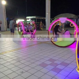 Kiddie Le Bar Car Rides/Swing and 360 Wheel Balance Trailer Mounted Small Amusement Rides thumbnail-3