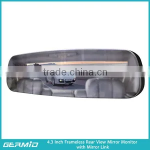 Germid Car Frameless Rearview Mirror Monitor With Mirror Link Function thumbnail-3