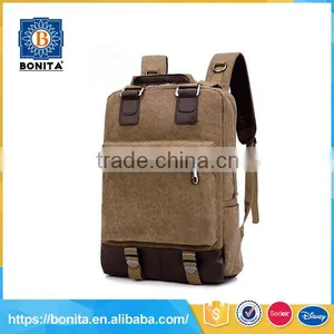 Factory New Design Leisured Teenager Canvas Backpack thumbnail-2